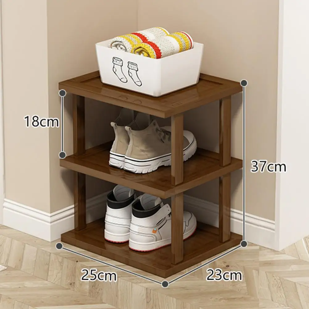 Tall Narrow Shoe Rack Dorm Shoe Stand Capacity Bamboo Shoe Rack 3/5/7 Layers for Home Dorm Bedroom Stable Organizer for Shoes