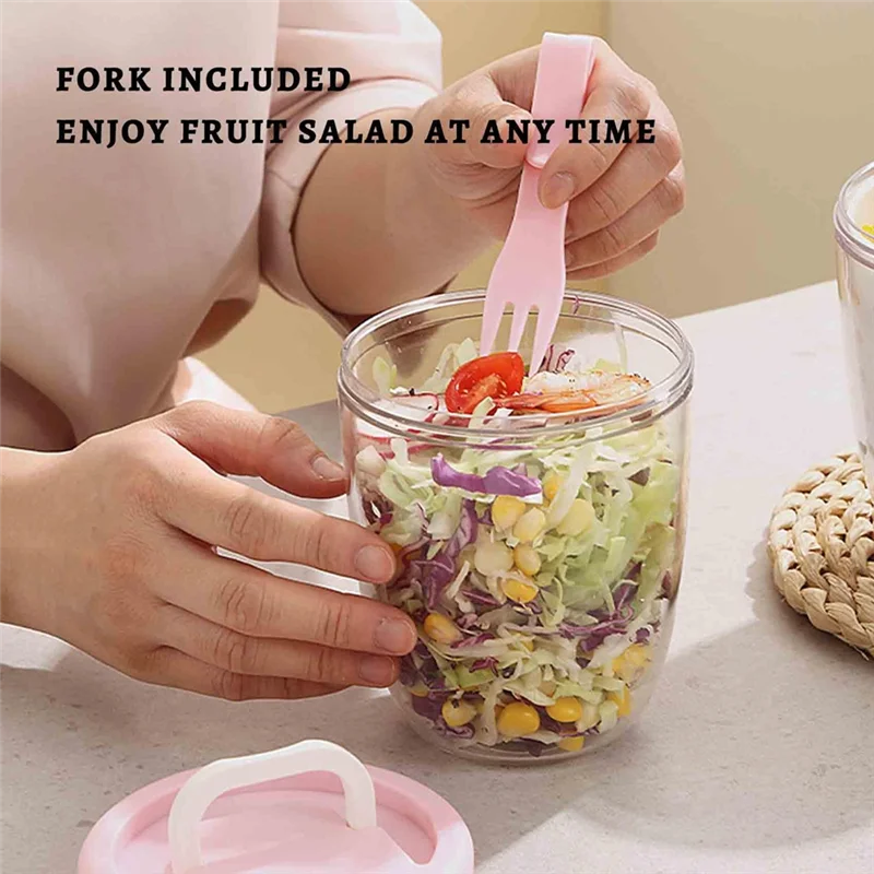 

Best-Protable Salad Container Salad Container Includes Fork Sealed Leak-Proof Salad Box A