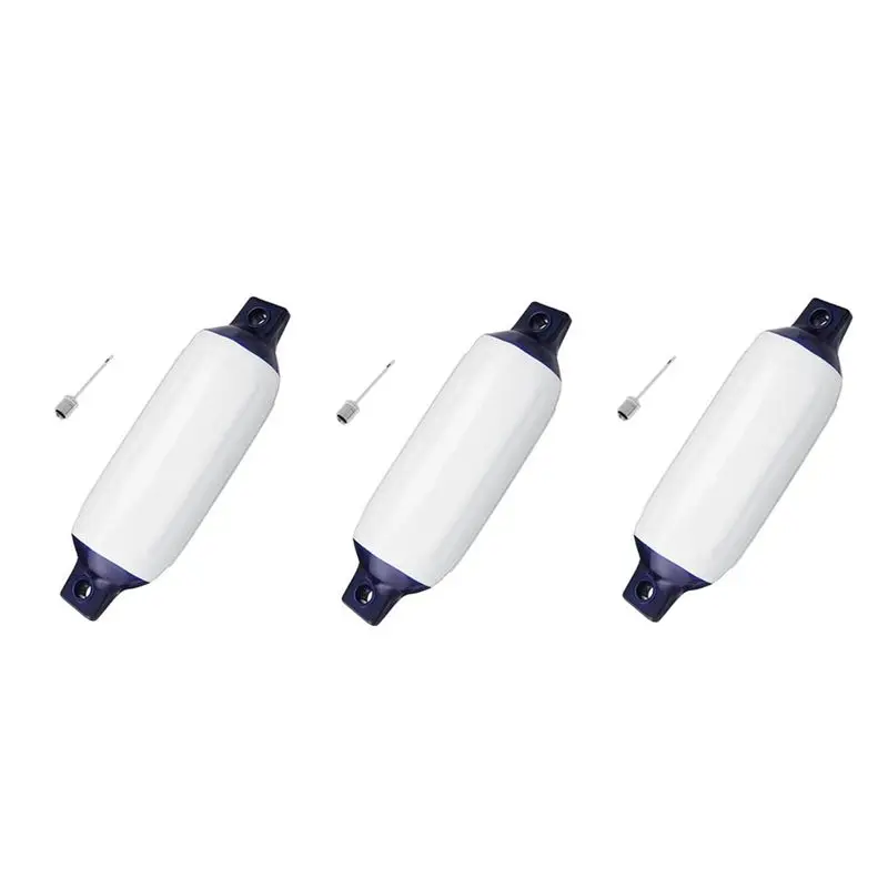 3X Inflatable Boat Fender PVC Boat Anchor Bumper Marine Boat Fender For Boat, Sailboat, Cuddy Etc,(6.5X23 Inch)-A08Q