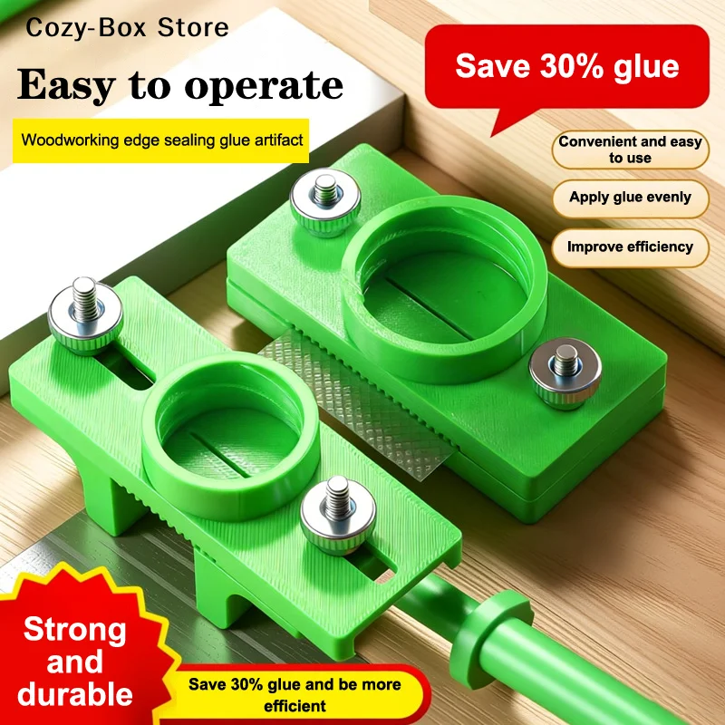 [ZY]Adjustable Wood Glue Spreader Tool 10-22mm Precision Adhesive Applicator Woodworking Edge Banding Furniture Cabinet Making