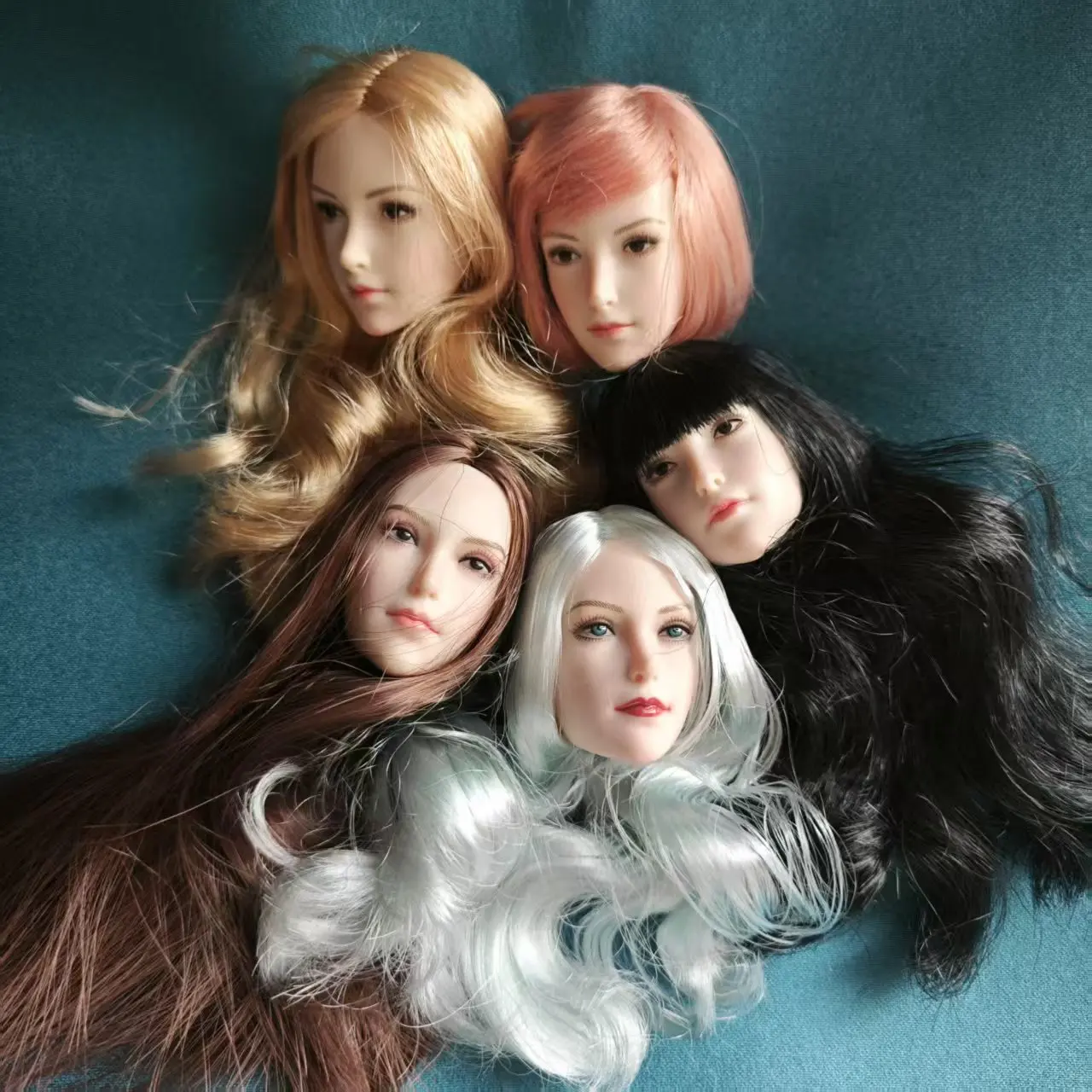 1/6 skala Weibliche Elf Ohren Kopf Sculpt Carving Modell Fit 12 "Soldat Blasse Haut Action Figur Körper Puppen SDH021 auf Lager