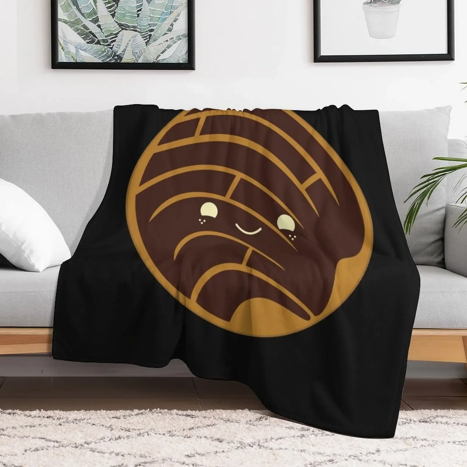 Chocolate Concha Pan Dulce (Mexican Sweet Bread) Throw Blanket Designers Moving Blankets