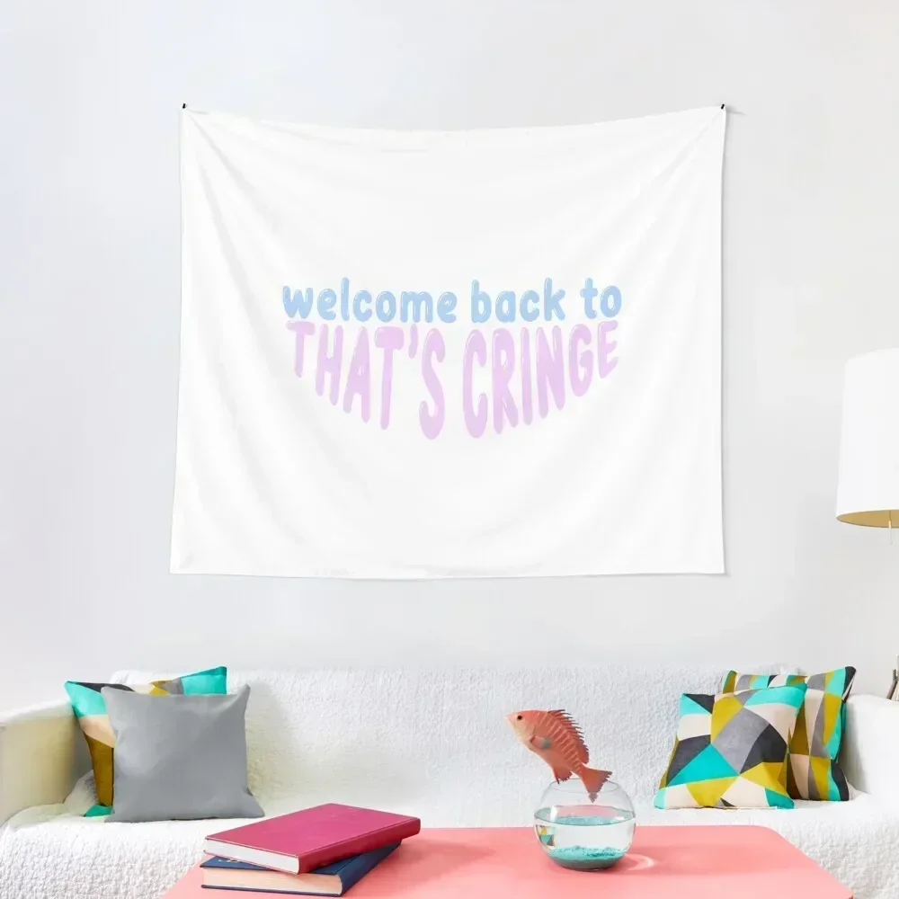 welcome back to that's cringe tmg pastel Tapestry Mushroom Korean Room Decor Wall Hanging Wall Wall Hanging Decor Tapestry