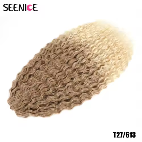 Ariel Curl Hair Water Wave Twist Crochet Hair Synthetic Crochet Braids Ombre Blonde Afro Curls Deep Wave Braiding Hair Extension - Image 19
