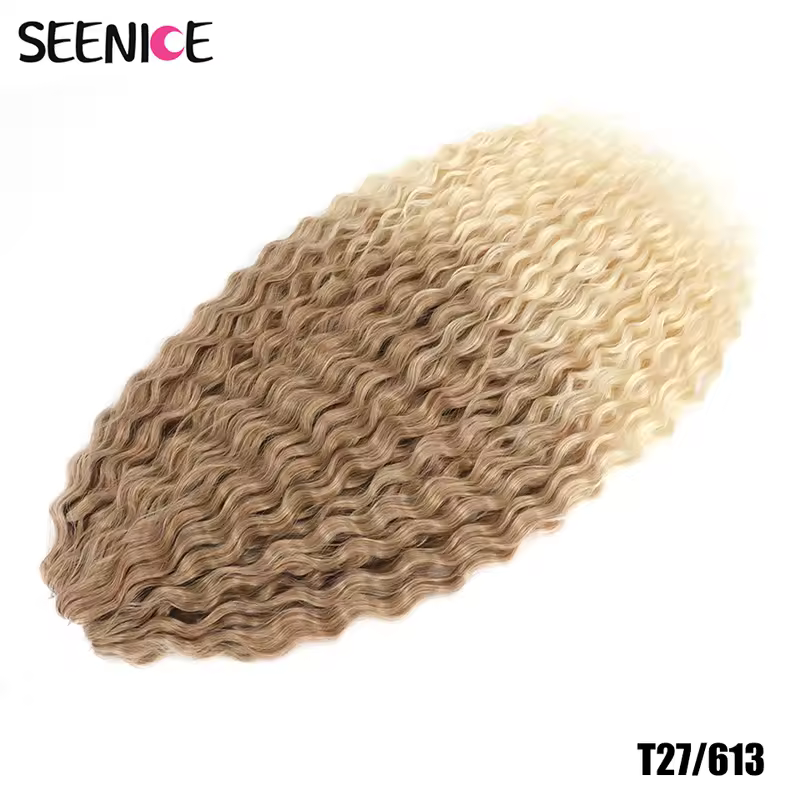 Ariel Curl Hair Water Wave Twist Crochet Hair Synthetic Crochet Braids Ombre Blonde Afro Curls Deep Wave Braiding Hair Extension - Image 19