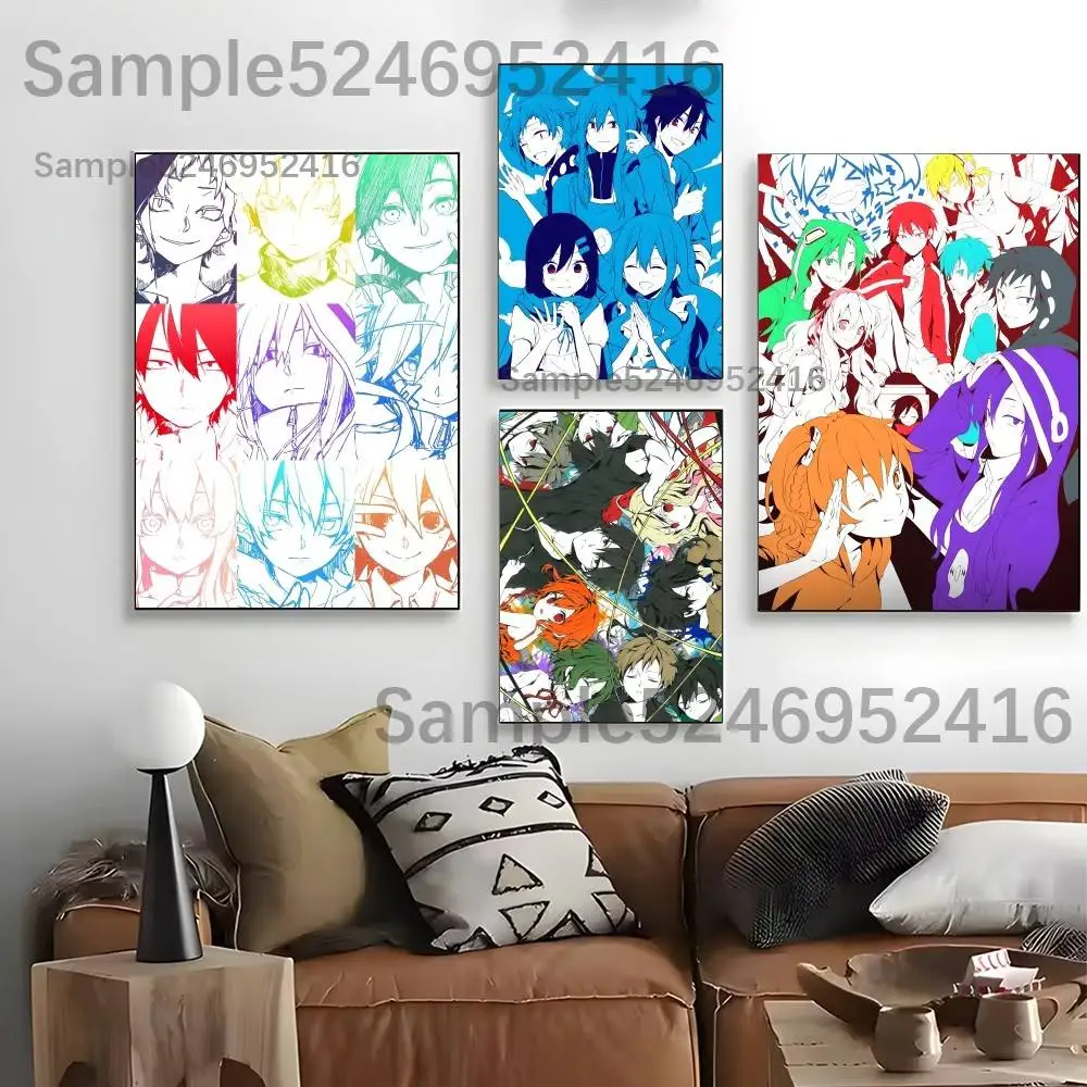 K-Kagerou Project Anime Poster For Fans Room Living Canvas Painting Print Pictures Wall Art Home Decor