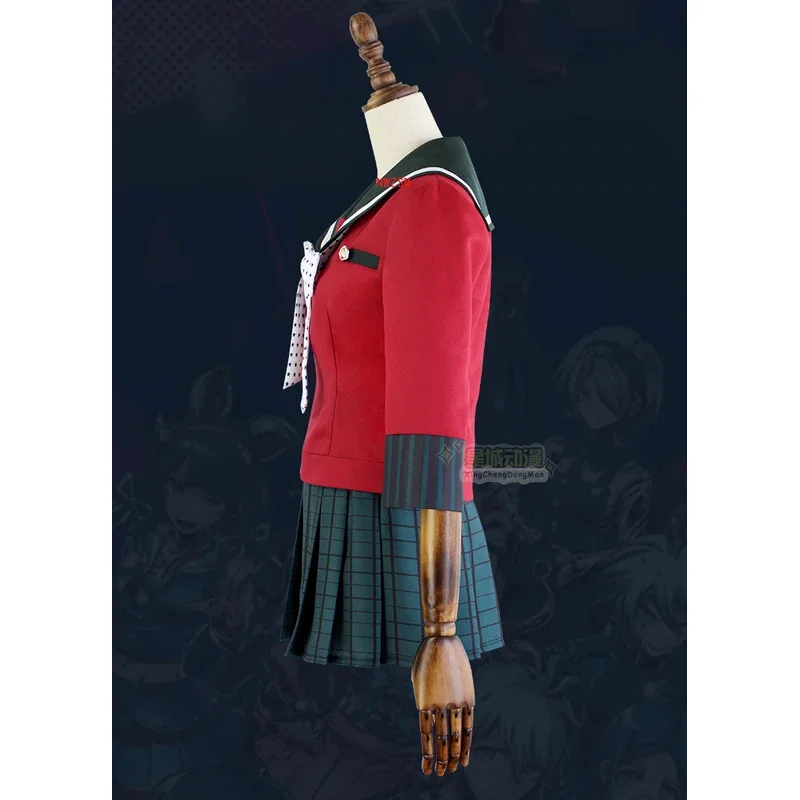 Anime Danganronpa Cosplay Harukawa Maki Cosplay disfraces peluca uniforme escolar para niñas Dangan Ronpa disfraz de Halloween para mujeres