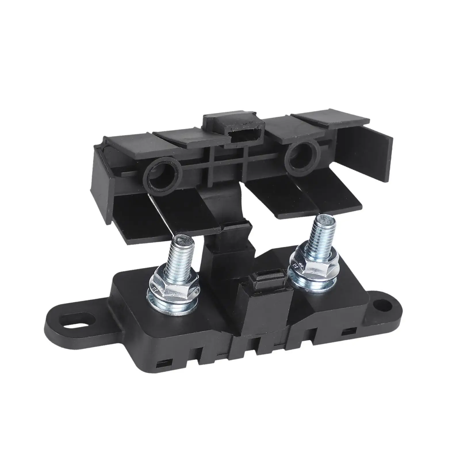 Fuse Holder Block M8 Studs Fuse Box Replaces with Cover Fuse Holder 40A-500A Max 70V for Vehicles Marine Boat Automotive