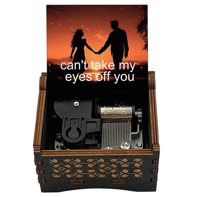 Classic English Song《Can't Take My Eyes Off You》Music Box Home Decoration Ornaments Holiday New Year Party Gifts For Friends
