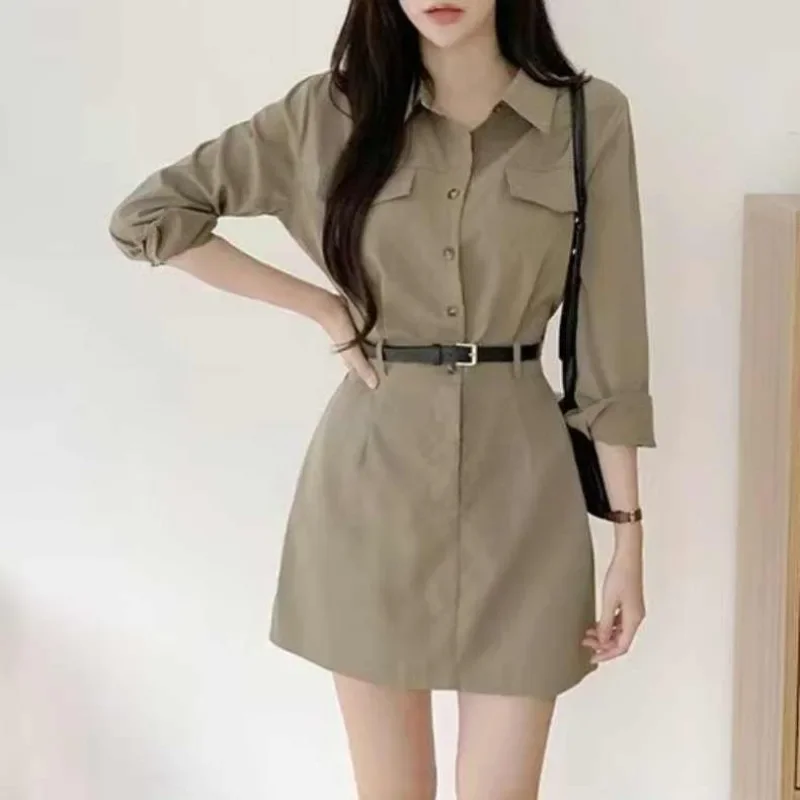 Femme robe Xxl X Harajuku chaud élégant Chic tenues sensuel Sexy offre esthétique chaude à manches longues chemise robes pour femmes t-shirts