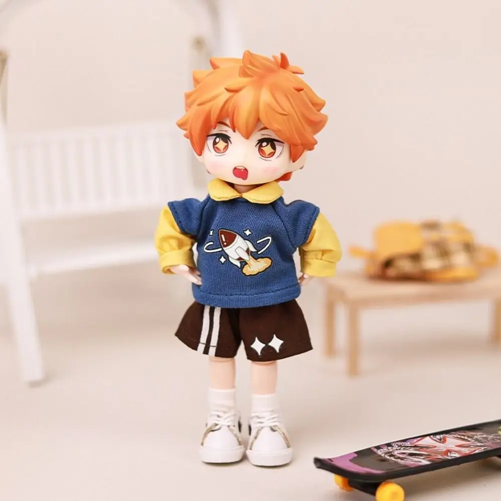 DIY Speelgoed Vrijetijdskleding OB11 Kleding Handgemaakte Decoratie Pop Hoodie Shorts Aankleden Doek Obitsu11 Outfit 1/12 Bjd