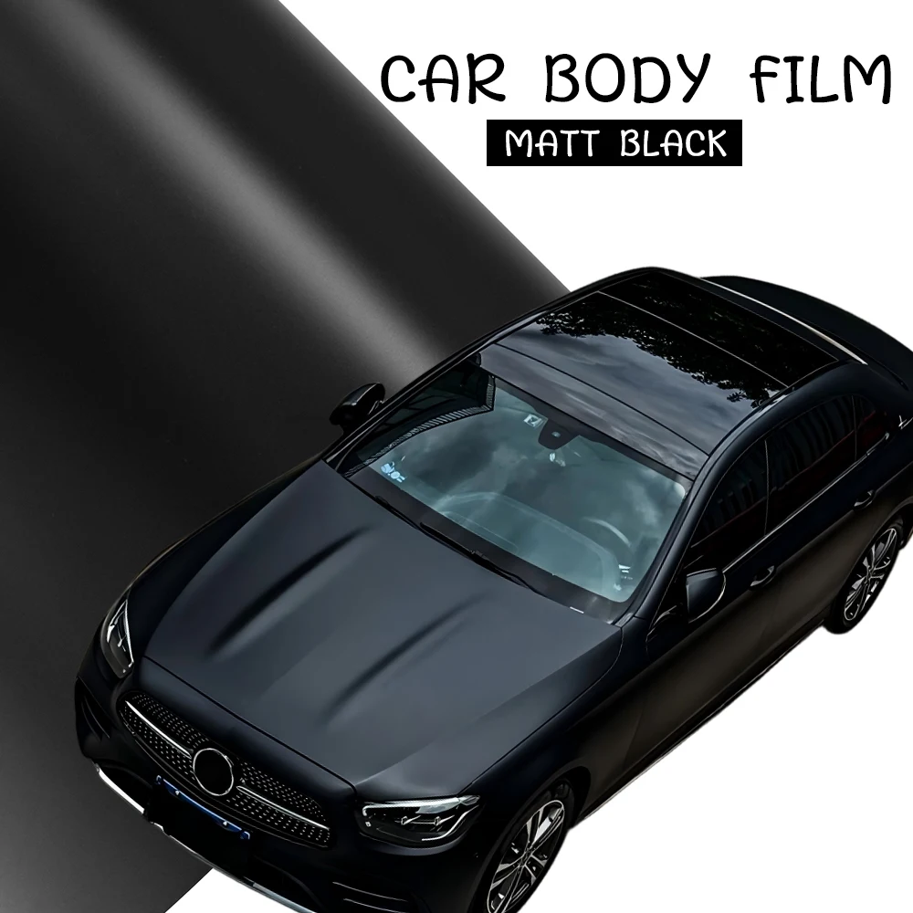 

PET Car Matte Black Vinyl Wrap Color Change Film Cover for Mercedes Benz AMG GT G63 E53 GLE GLC GLS G Class W205 W213 W223 V167