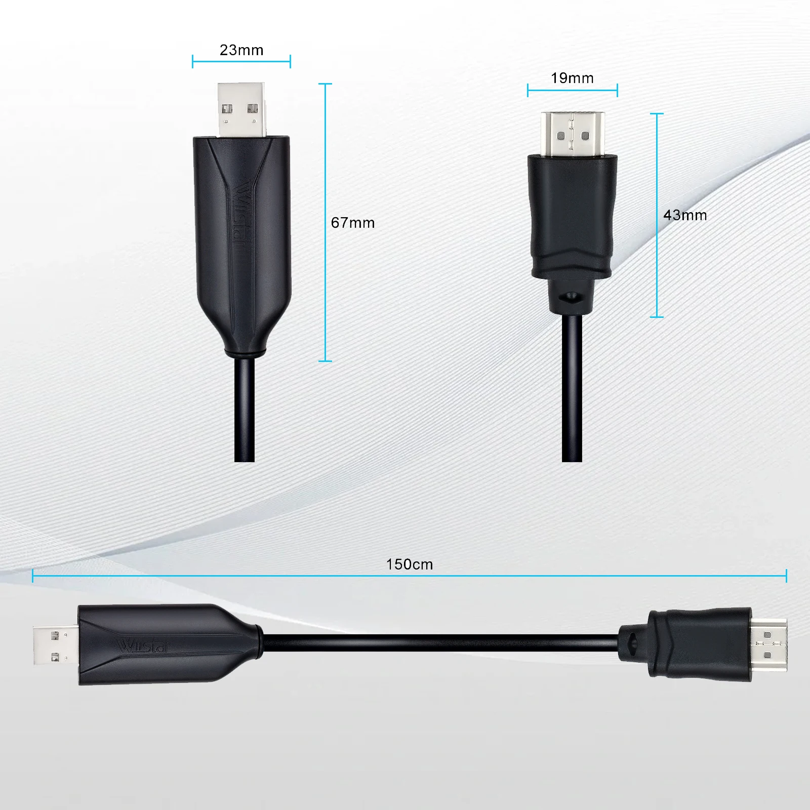 Imagem -04 - Cabo Adaptador Usb 3.0 para Hdmi de Alta Definição de 15 m com Driver Integrado Plug And Play Adequado para Windows Mac Linux Android