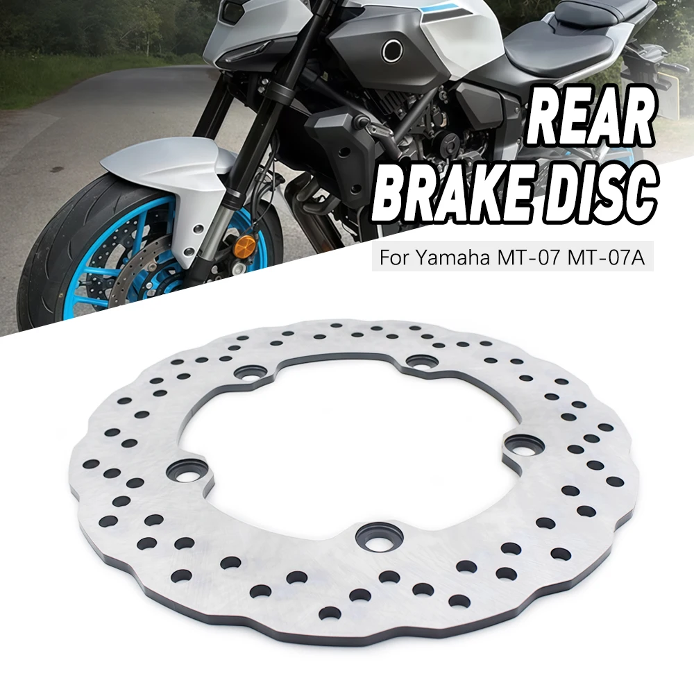 

Motorcycle Steel Rear Brake Disc Rotor For Yamaha MT-07 689cc 2 Cyl MT-07A MT-09 3 Cyl Engine 1RC 2DR Sport Tracker Rally ABS SP