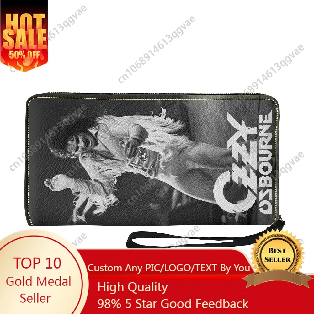 

Back To The Beginning Ozzy's Final Bow Custom Purse Mens Womens Teenagers Zipper Long Double Print Portable Wallet Gift Bag