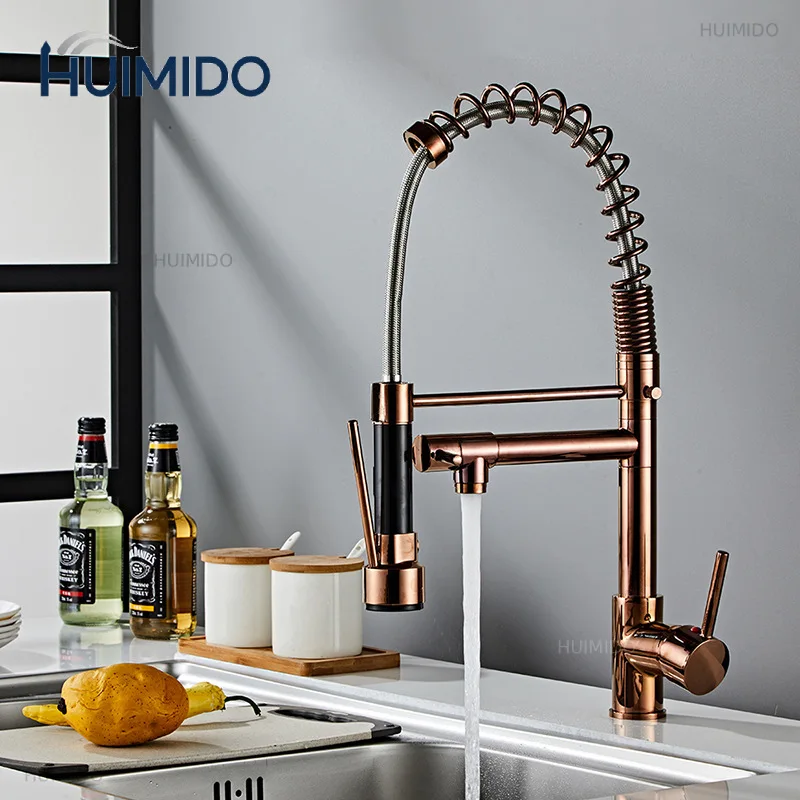 Pull out Kitchen Gold kitchen sink Mixer tap kitchen faucet vanity water tap Rotating
