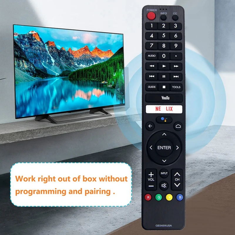 รีโมทคอนโทรลสำหรับ GB346WJSA 1ชิ้นรีโมทคอนโทรลสำหรับ Sharp AQUOS สมาร์ท LCD LED TV