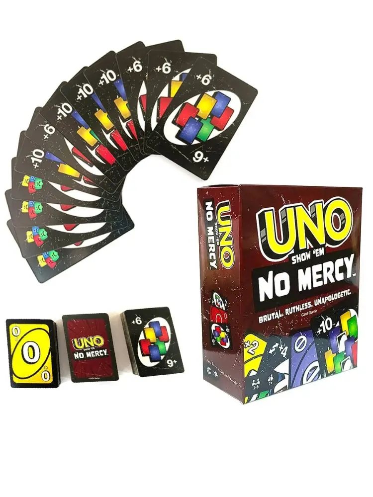 Board Games UNO H2O Card Game WaterProof Pressure Proof PVC Plastic Transparent Kids Toys Playing Cards Halloween Birthday Gifts