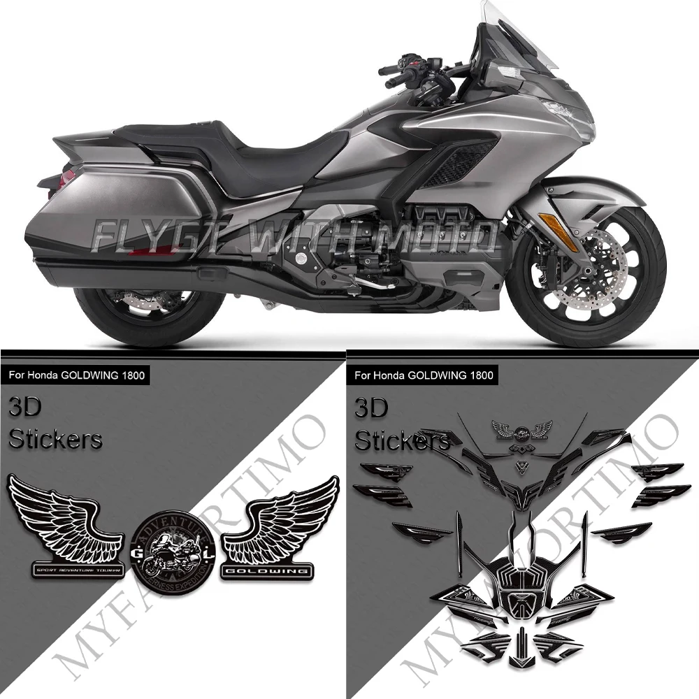 

For Honda Goldwing Gold wing GL1800 LG 1800 F6B Tour Fairing Fender Tank Pad Gas Fuel Oil Protector Set Body Stickers 2022-2025