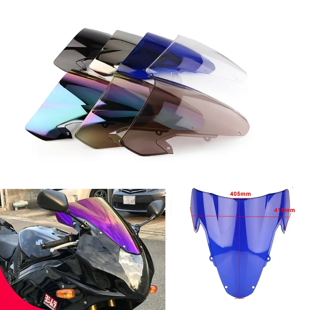 Motorcycle screen Double Bubble Windshield Deflector Protector WindScreen For Suzuki GSXR1000 GSXR GSX-R 1000 K3 2003 2004