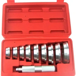 Eixo Bucha Rolamento Raça e Seal Remoção, Instale Driver Master Tool Set, 10 pcs