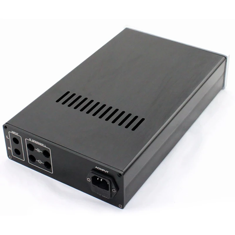 Amplifier Housing,LM3886 All Aluminum Amplifier Chassis DIY Audio Amplifier Housing With Power Outlet