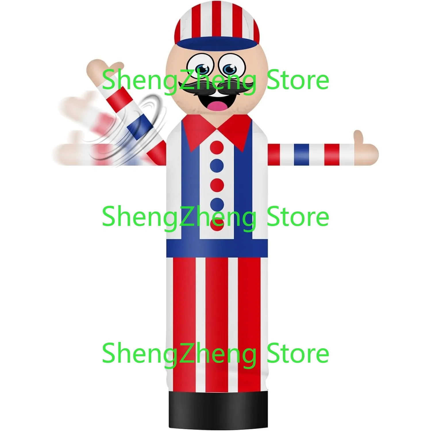 

1 шт., надувные волны высотой 8 футов, надувная трубка для парикмахерской (18 дюймов, диаметр) для наружного украшения (цветок в комплект не входит)