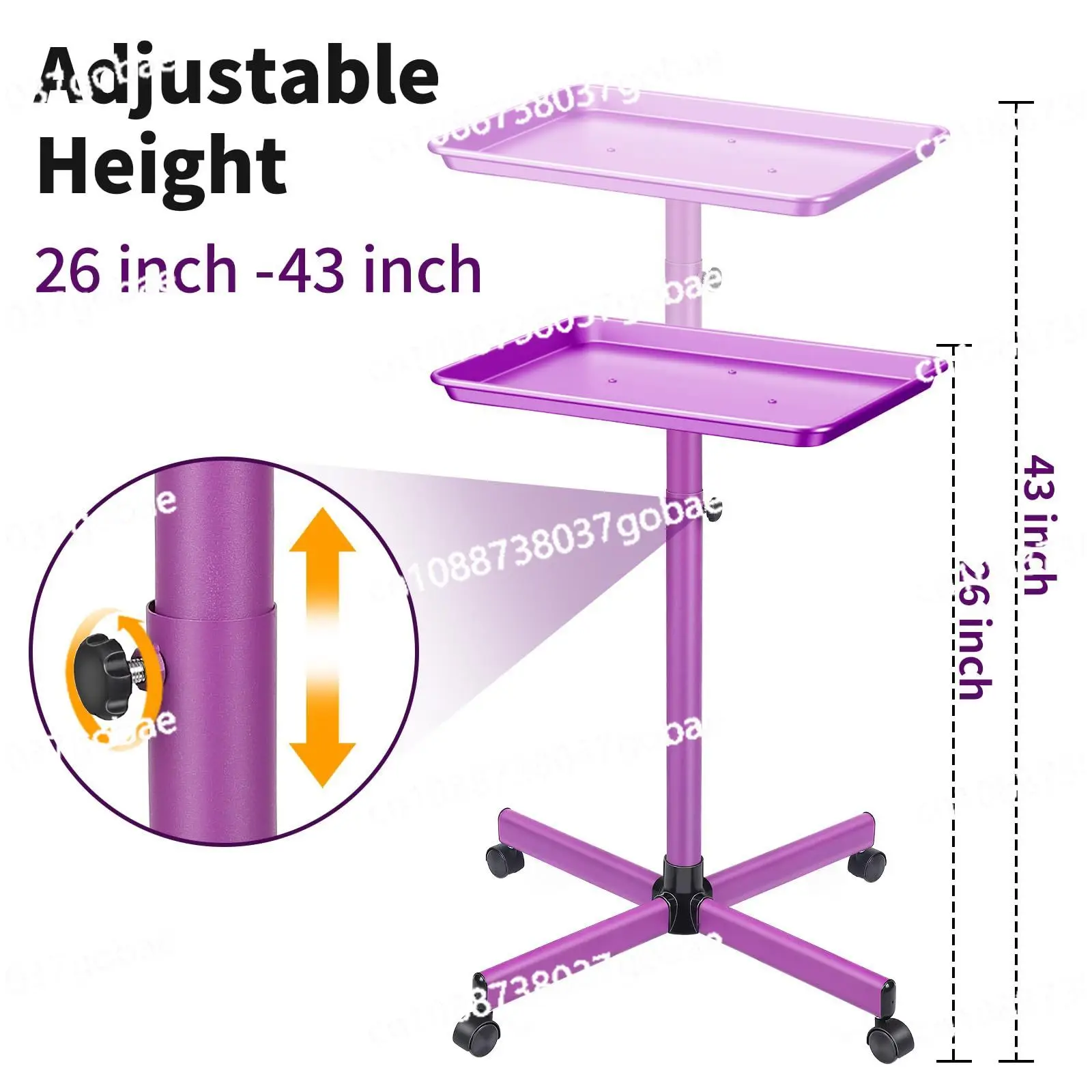 New solid color hair salon trolley storage tray home hair salon storage tool cart