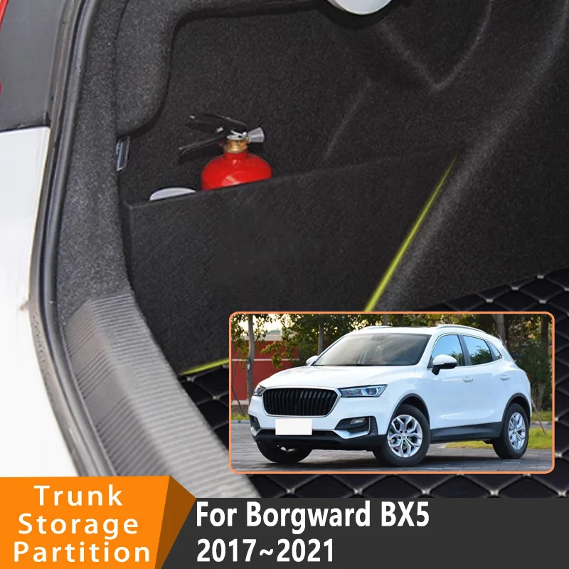 

Auto Accessories For Borgward BX5 2017~2021 2020 Car Organizer Thickening Trunk Side Partition Trunk Interior Storage Box Parts