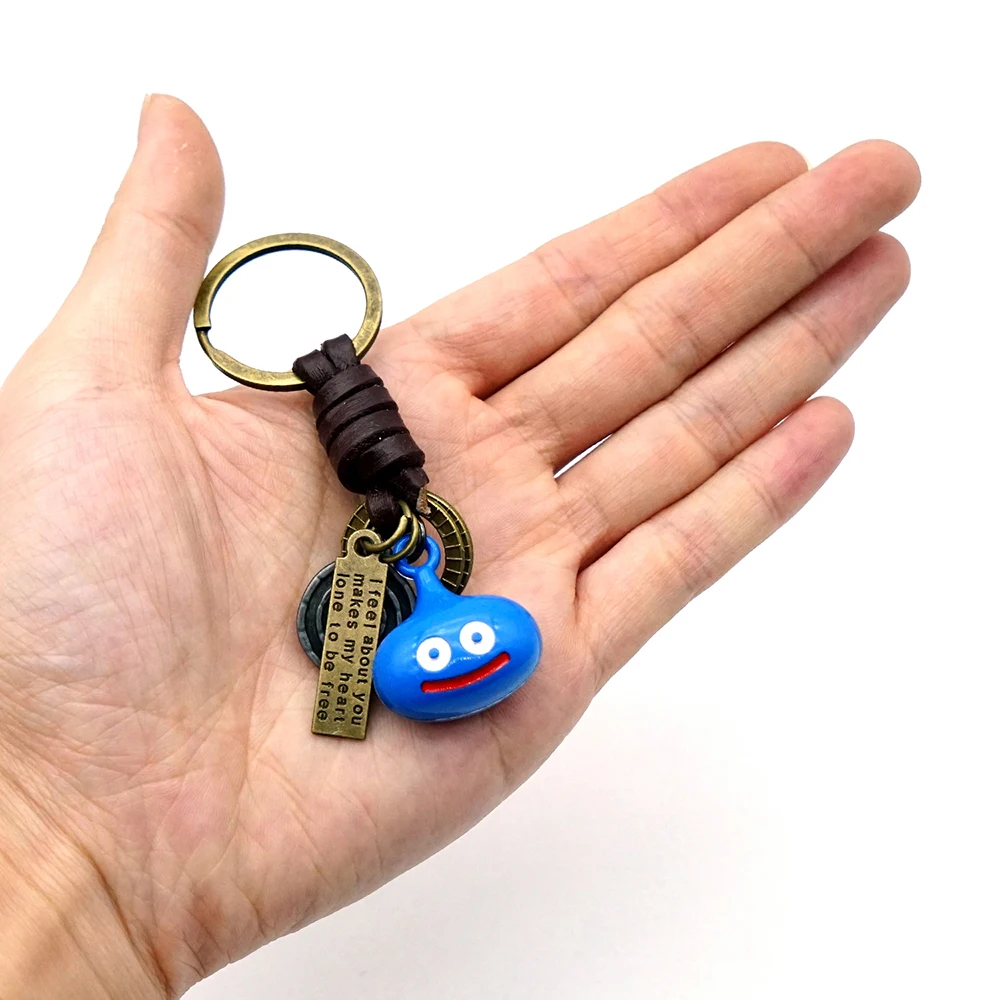 Doragon Kuesuto Slime Necklace Dragon Quest Blue Slime Metal Pendant Necklaces Game Jewelry Chains Choker Collares Charm Gifts