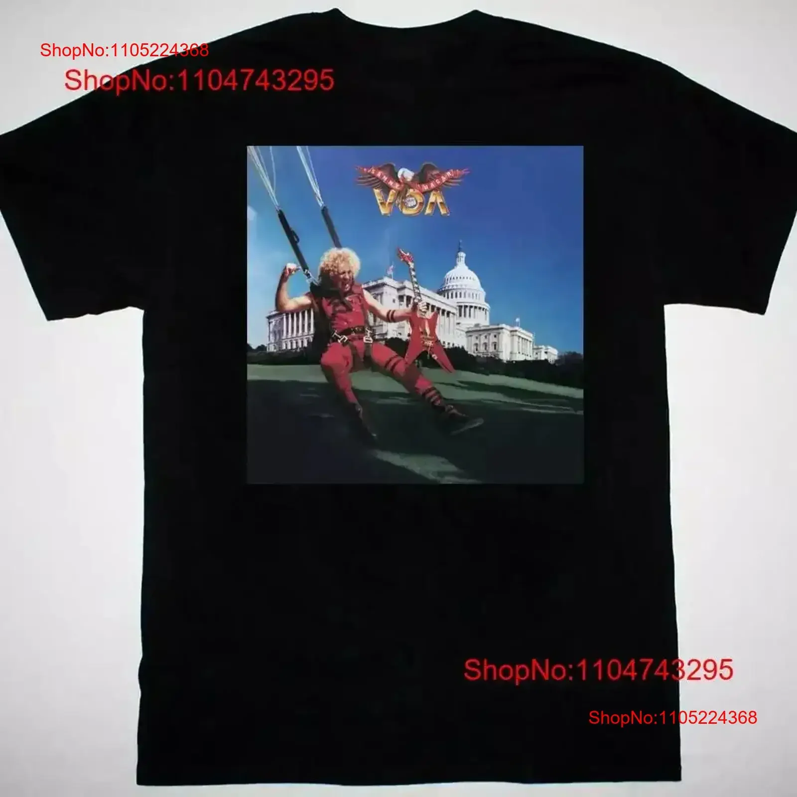 Sammy Hagar VOA album black T shirt All sizes S 5XL vintage Washed Versatile Slightly designer clothes Comfortable vintage