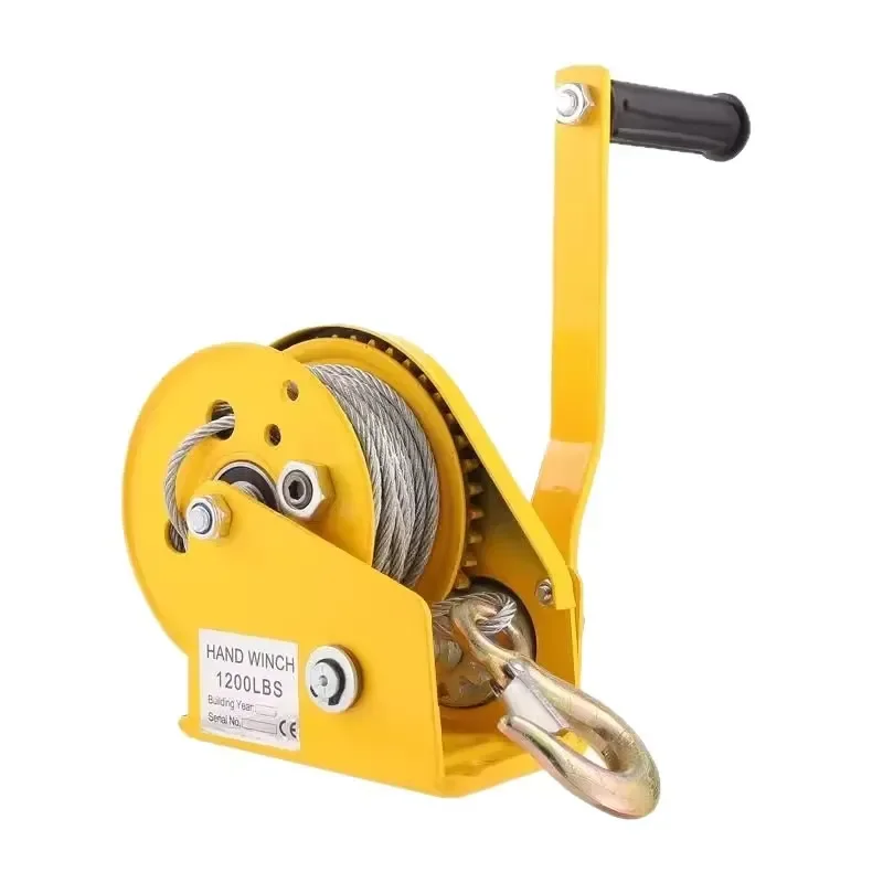 304 Stainless Steel Hand Winch Marine Grade Corrosion Resistant for Boat Yacht Mooring Heavy Duty Manual Lifting Gear Heavy