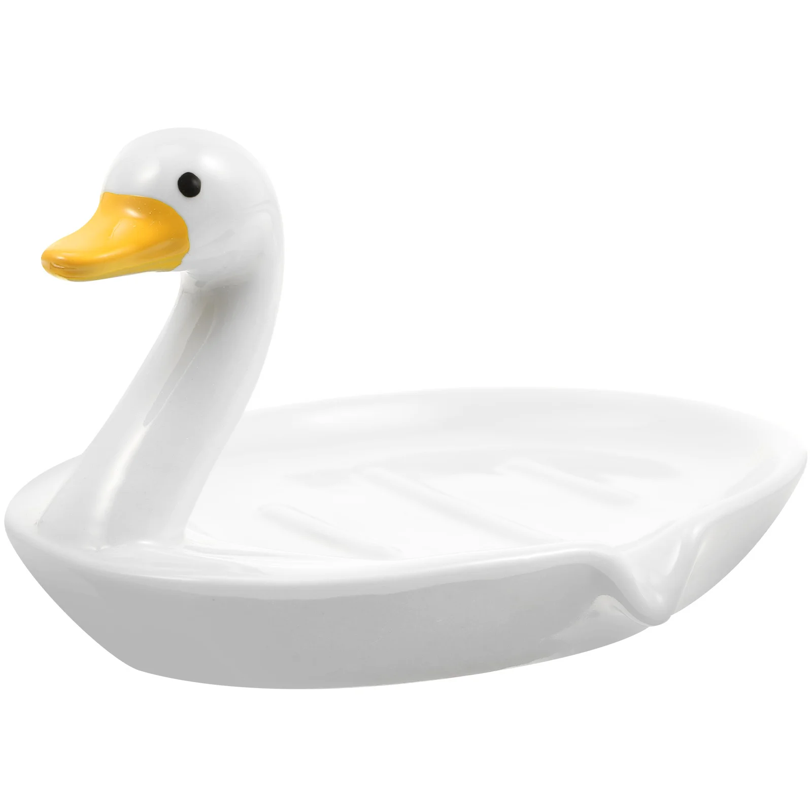 بطة شكل الذاتي استنزاف طبق الصابون السيراميك بالوعة الحمام حامل الصابون صينية الاستحمام الزخرفية بالوعة المنظم حامل الإسفنج ، #1