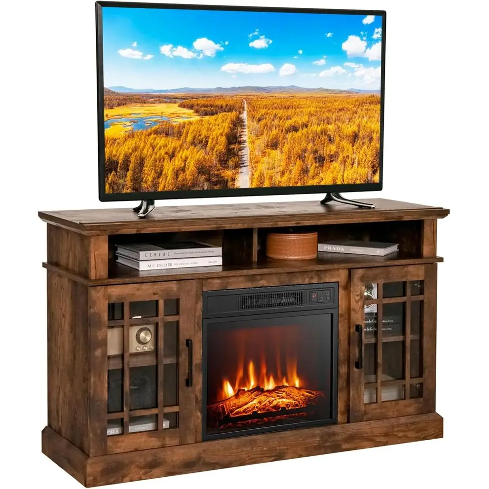 

Современная подставка для телевизора 55 с шкафом 48, электрическим камином 18, таймером 6 часов и пультом дистанционного управления