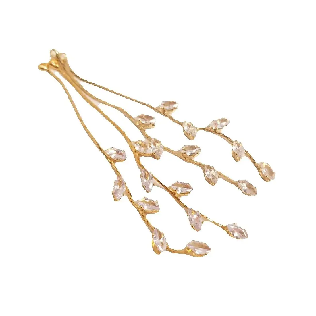 

14K18K золото конский глаз циркон ива кисточка кулон серьги ручной работы Diy аксессуары для ушей B834