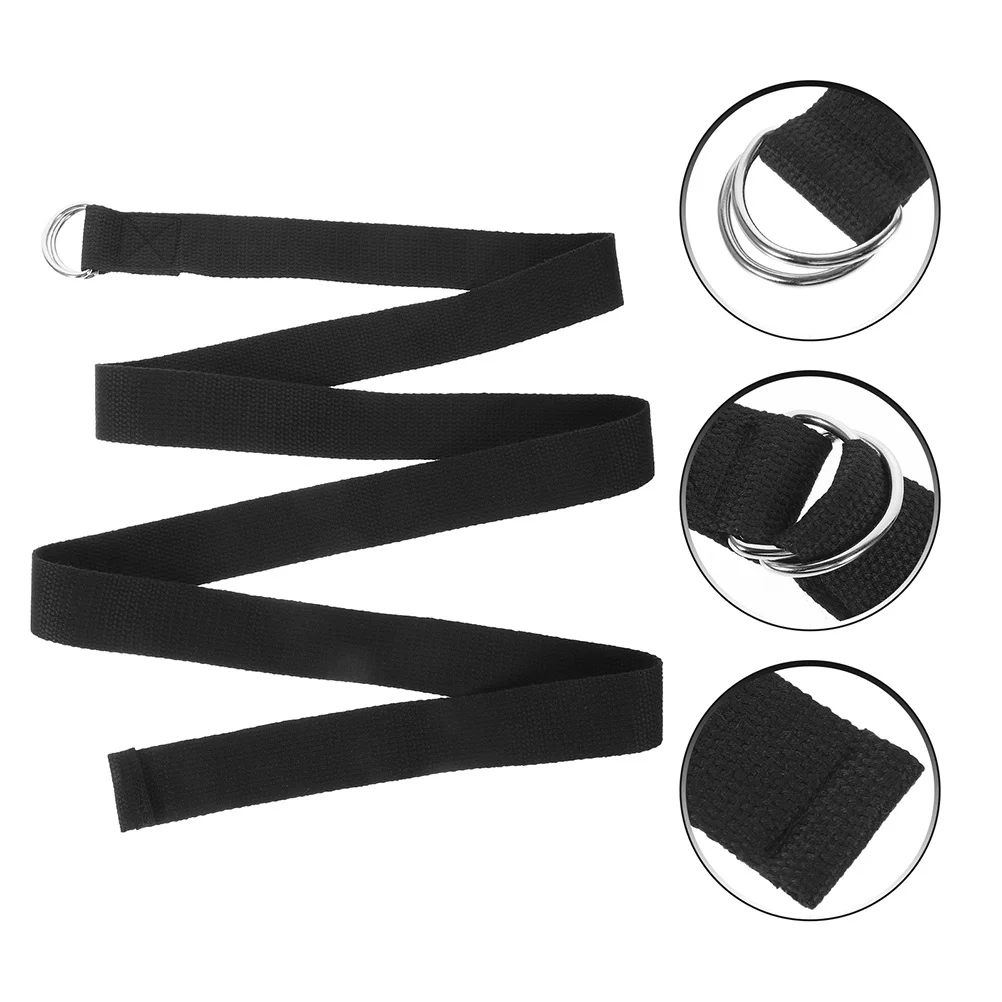 

2Pcs Compact Non Elastic Yoga Strap Professional Stretching Band for Hips Backs Arms Legs Yoga Belt Strap Fitness Bands