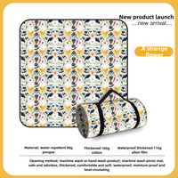 200x200cm Waterproof Picnic Mat, Thickened Camping Blanket for Beach Travel, Moisture-Proof Portable Groundsheet - Lightweight