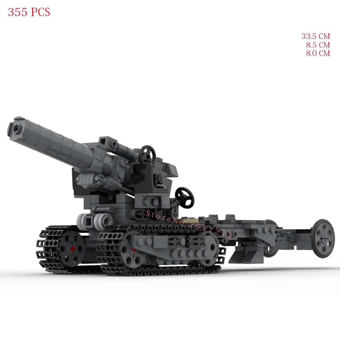 hot military WWII Soviet Army B-4-M 1931/203 MM howitzers tank technical vehicles weapons war Building Blocks bricks toys gift