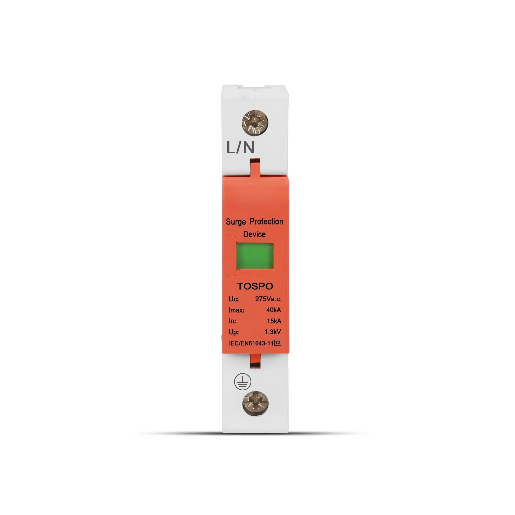 T1 Spd 2P 20KA 275V 385V 1P 4P 10-20KA 20-40KA 30-60KA Power AC Surge Arrester Protector for Lightning Protection T2 Type