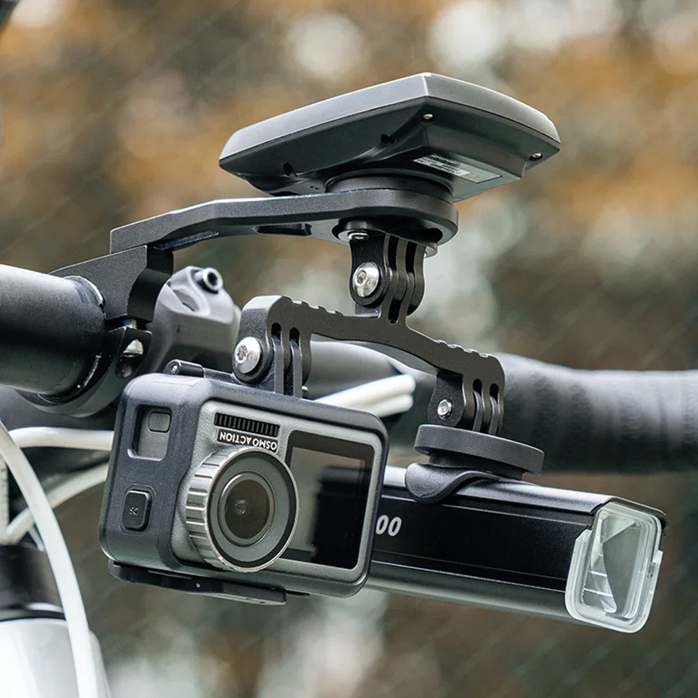 Bicycle Camera Stands Multi-function Lamp Holder Bike Camera Mount Bridge Adapter For-GoPro Bicycle Light Bracket Holder