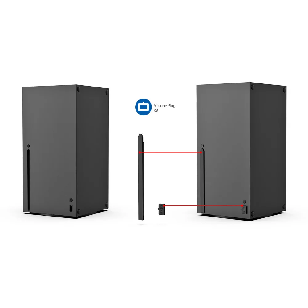 new TYX-2607 For Xbox Series X host dust plug XBOX game console simple dust filter dust plug set