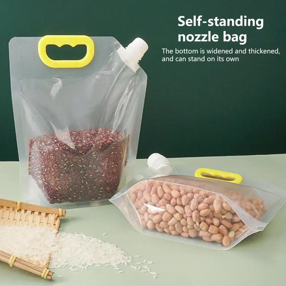 Borsa per la conservazione della cucina comoda borsa per la conservazione dei cereali per uso alimentare borsa per la conservazione della cucina in piedi con manico forniture per la casa