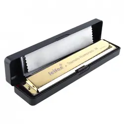 Tremolo Tremolo Tone Harmonica, 10 furos, 24 furos, 8K Titanium, órgão bucal, instrumentos musicais com estojo