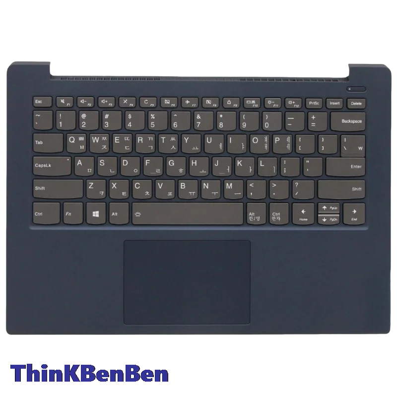 KR Korean Blue Keyboard Upper Case Palmrest Shell Cover For Lenovo Ideapad S340 14 14IWL 14API 14IIL 14IML 5CB0S18591