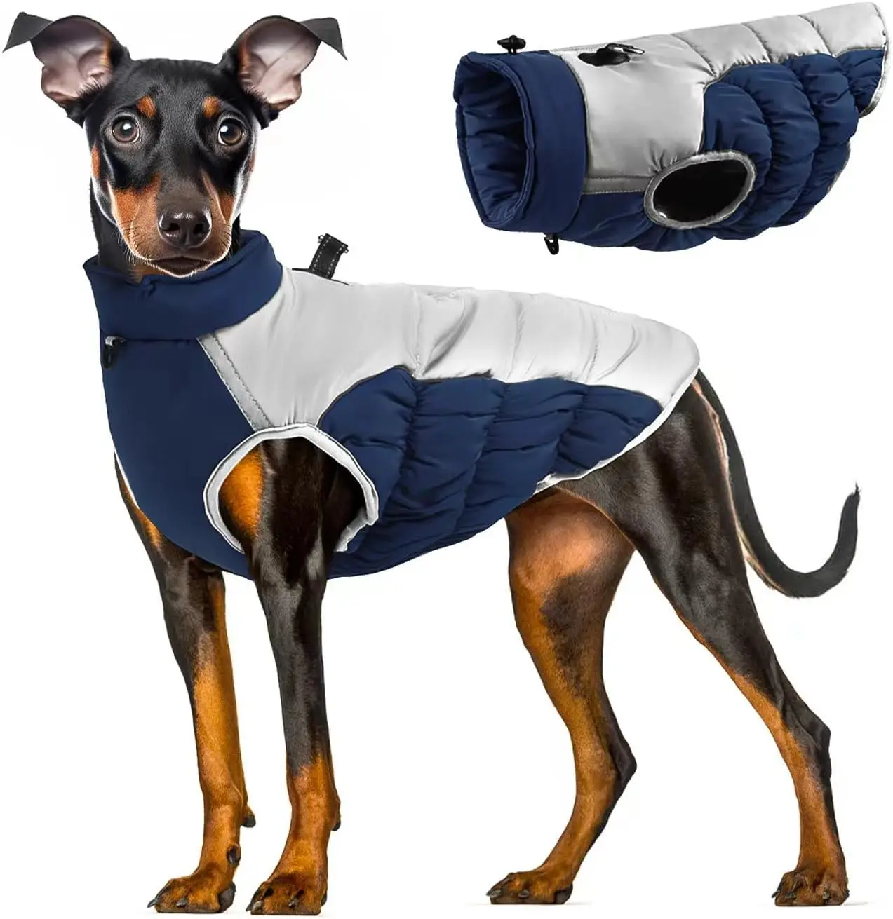 Vestiti caldi invernali per cani Costumi per cani Cappotto per cuccioli Giacca Autunno Abbigliamento per animali domestici impermeabile Gilet per cani di piccola taglia media grande
