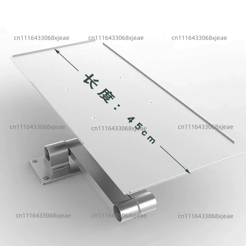 Aluminum Extendable Wall Mount Keyboard Tray, Swivel Monitor Arm & Wireless Mouse Shelf For Desk