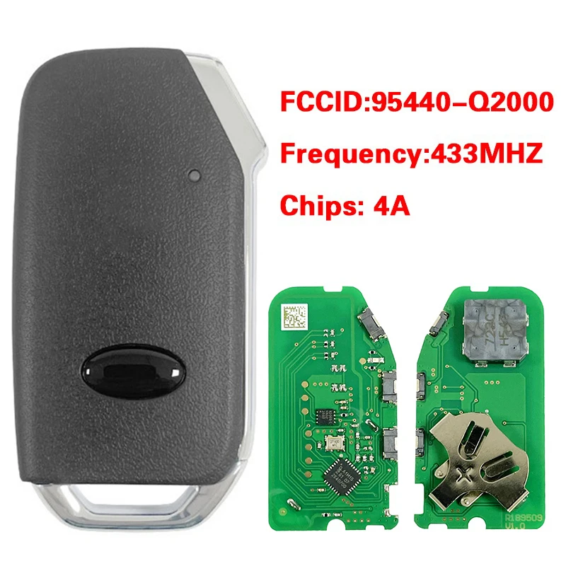 

CN051096 Aftermarket 3 Buttons Smart Remote Key FCC 95440-F1300 ID47 Chip 433MHZ Keyless Go For KIA Sportage 2019