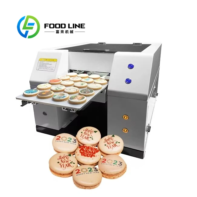 Customize Edible Food Printer Machine Sugar Candy Sweets Dragee Chocolate Printing Machine For Bakery Pastry Stores