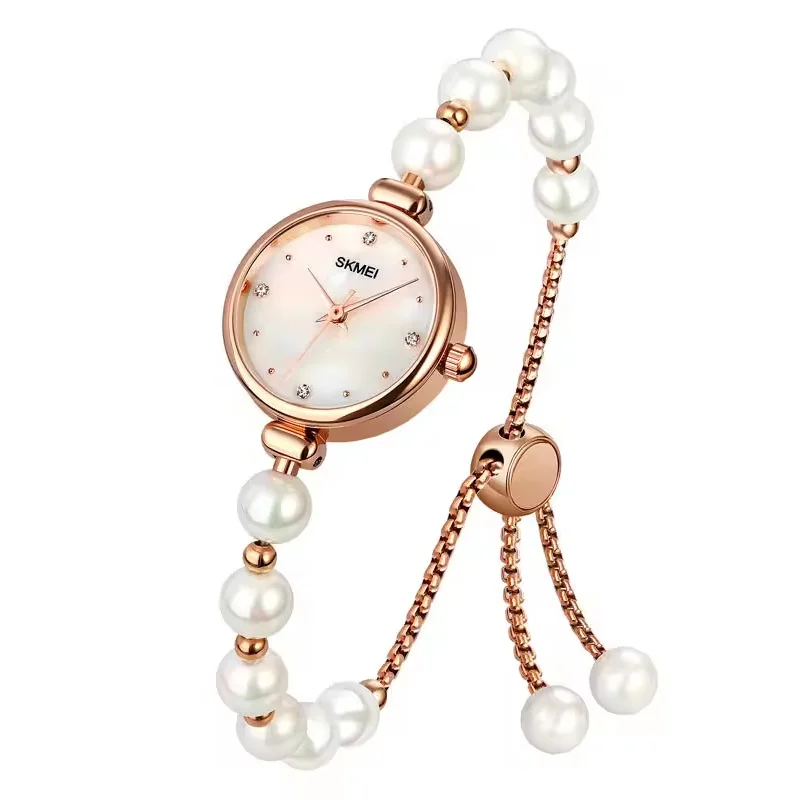 Wholesale factory 1983 luxury Lady's Pearl watch high quality women waterproof quartz bracelet