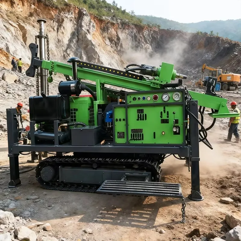 Hydraulic Core Drilling Rig Rope-Core Coring Machine Full Hydraulic Crawler Rig Mining Geological Engineering Rig Drilling